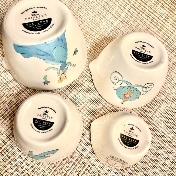 Rae Dunn x Disney Princess Cinderella Measuring Cups Set NWT ceramic baking 🍰 - Picture 6 of 6